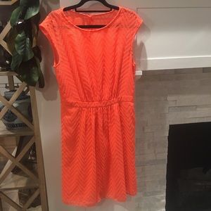 J. Crew Orange/ hot coral dress Size 4
